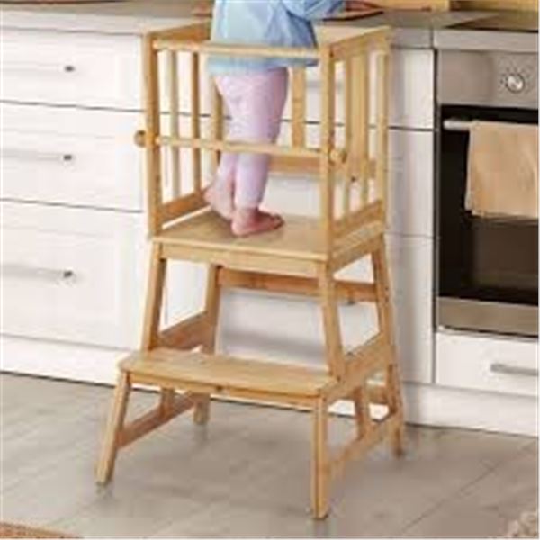 NEW W BOX COSYLAND BAMBOO MULTIFUNCTION STEP STOOL