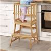 Image 1 : NEW W BOX COSYLAND BAMBOO MULTIFUNCTION STEP STOOL