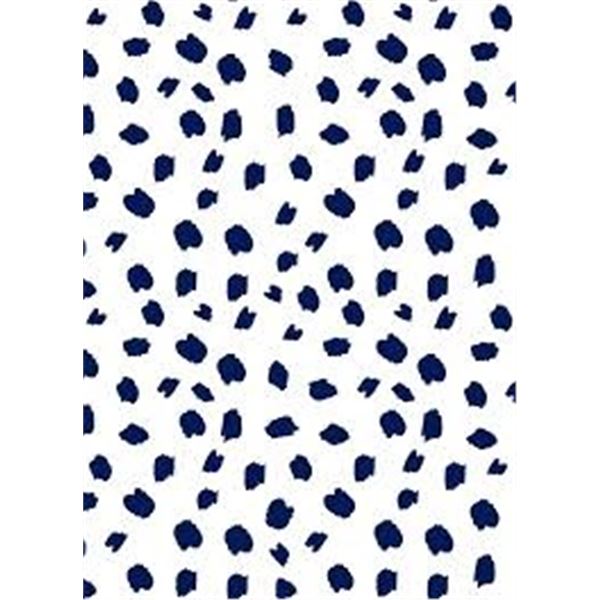 NEW 47.25" X 12FT BFF PAINTED DOT WALL PAPER