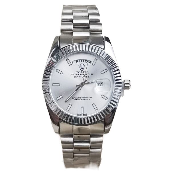 NEW REPLICA ROLEX "DAY DATE" QUARTZ WATCH