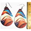 Image 1 : 1) SET OF MULTI COLORED ACRILIC PEAR SHAPED