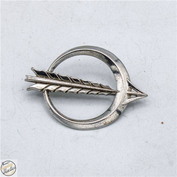 11.4 GRAMS STERLING SILVER VINTAGE BROOCH