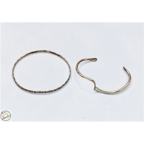 14.4 GRAMS STERLING SILVER BRACELETS TOGETHER