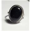 Image 1 : 14) BEZEL SET SIZE 6 BLACK ONYX RING