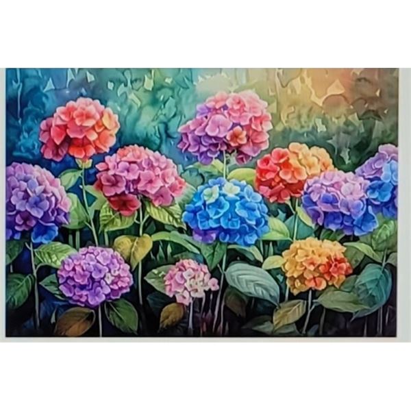 29)  ASSORTED COLORED HYDRANGIAS DIAMOND
