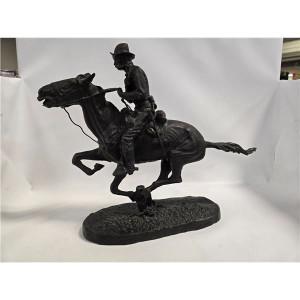 BRONZE "TROOPER OF THE PLAINS" F.REMINGTON 11LBS