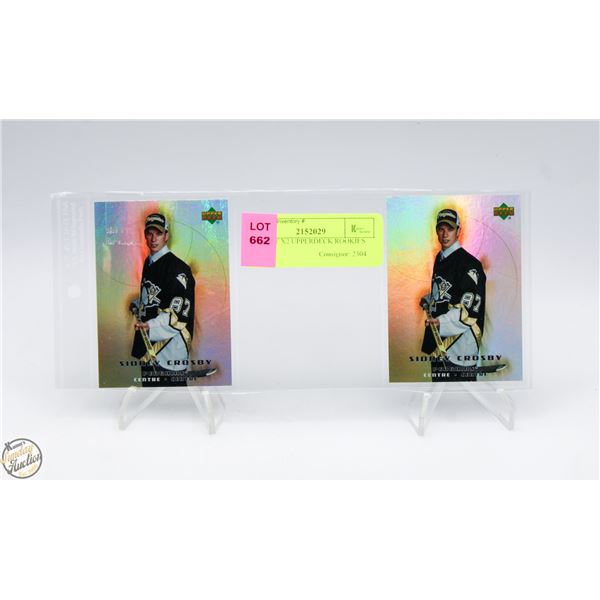 CROSBY X2 UPPERDECK ROOKIES