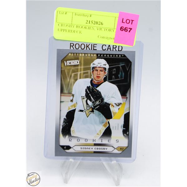CROSBY ROOKIES, VICTORY, UPPERDECK