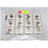 Image 1 : 12X CANADIAN 5 CENT COINS - BEAVER