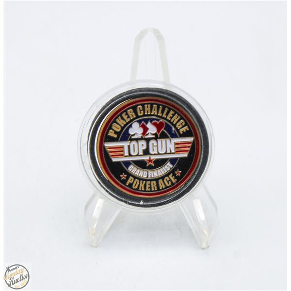 POKER CHALLENGE GUARD COIN, TOP GUN