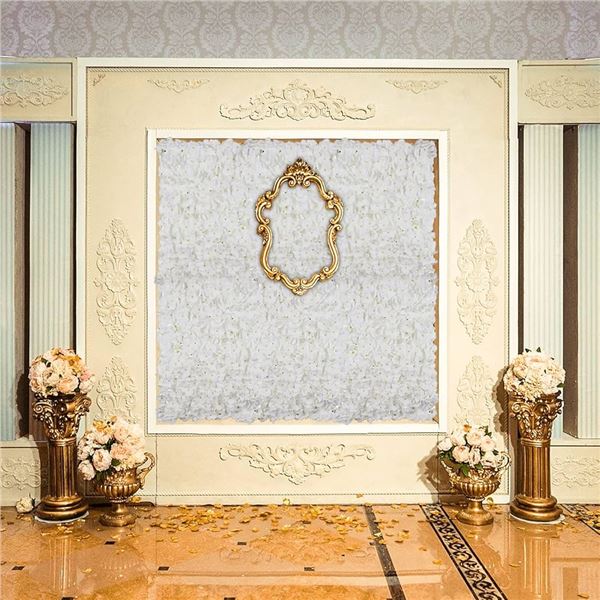 NEW FLOWER WALL PANEL BACKDROP DECOR BLOSMON IVORY
