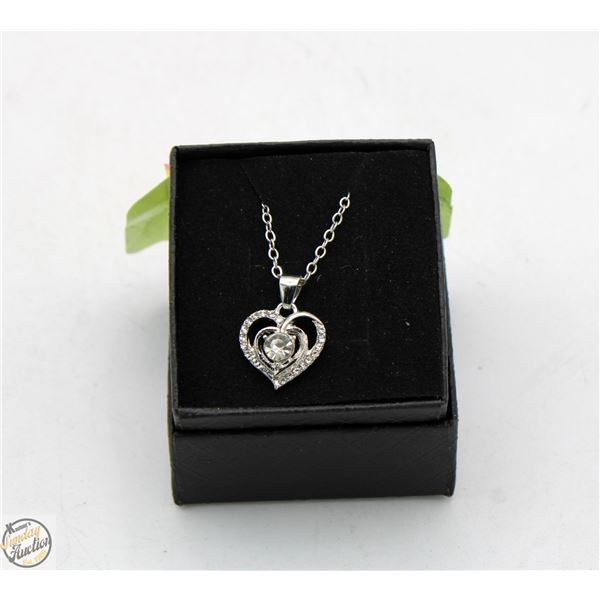 NEW VALENTINES DOUBLE HEART PENDANT