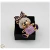 Image 1 : NEW BEAR WITH BOW PENDANT/BROOCH WITH