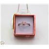 Image 1 : NEW SZ 9 SILVER PLATED PINK AND CLEAR