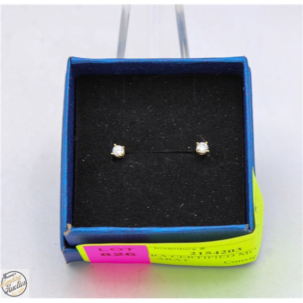 NEW GRA CERTIFIED MOISSANITE 0.1CT PER STUD