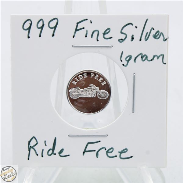 #3692- CANADIAN .999 FINE SILVER 1 GRAM TOKEN WITH