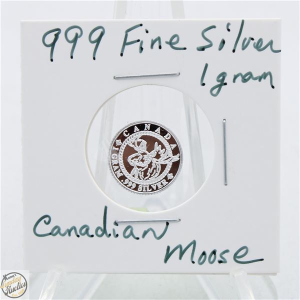 #3690- CANADIAN .999 FINE SILVER 1 GRAM TOKEN WITH