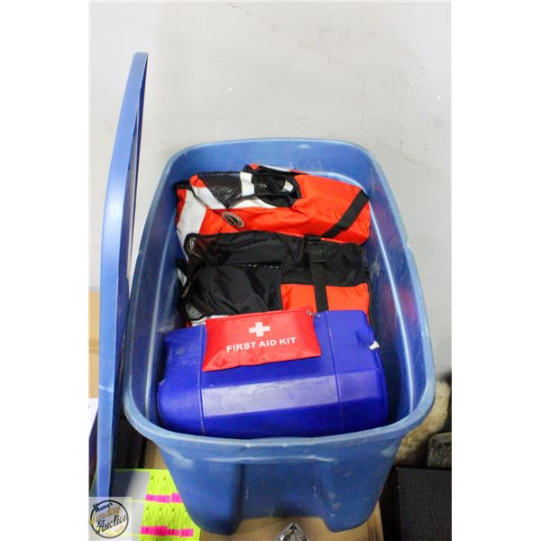 BIN OF SAFETY SUPPLIES