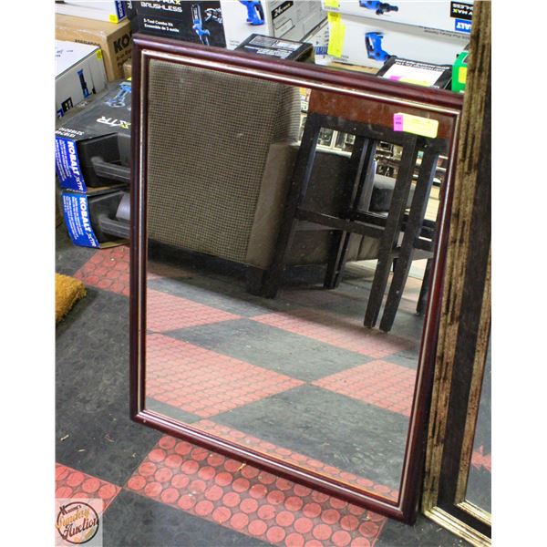DECO STYLE FRAMED WALL MIRROR- 30" X 24"