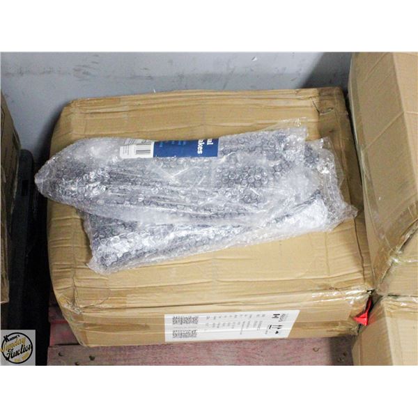 CASE OF 12 BLACK METAL GARDEN STAKES