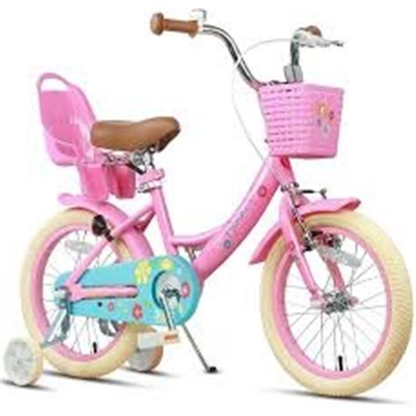 NEW ASSEMBLED GLERC MAGGIE 16" KIDS BIKE PINK WITH