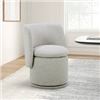 Image 1 : NEW AIDEN & IVY FABRIC ARMLESS SWIVEL DINING CHAIR