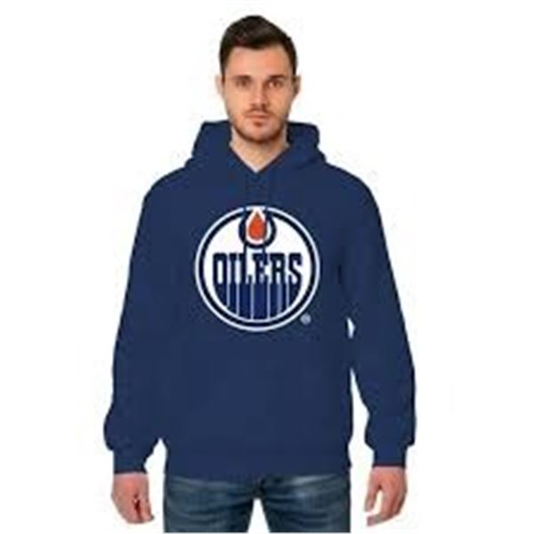 NEW MEDIUM BLUE OILERS HOODIE