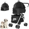 Image 1 : NEW BETSOCCI DOG STROLLER WITH DETACHABLE CARRIER