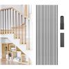 Image 1 : NEW SATIN BLACK IRON STAIR BALUSTERS 1/2" SQUARE