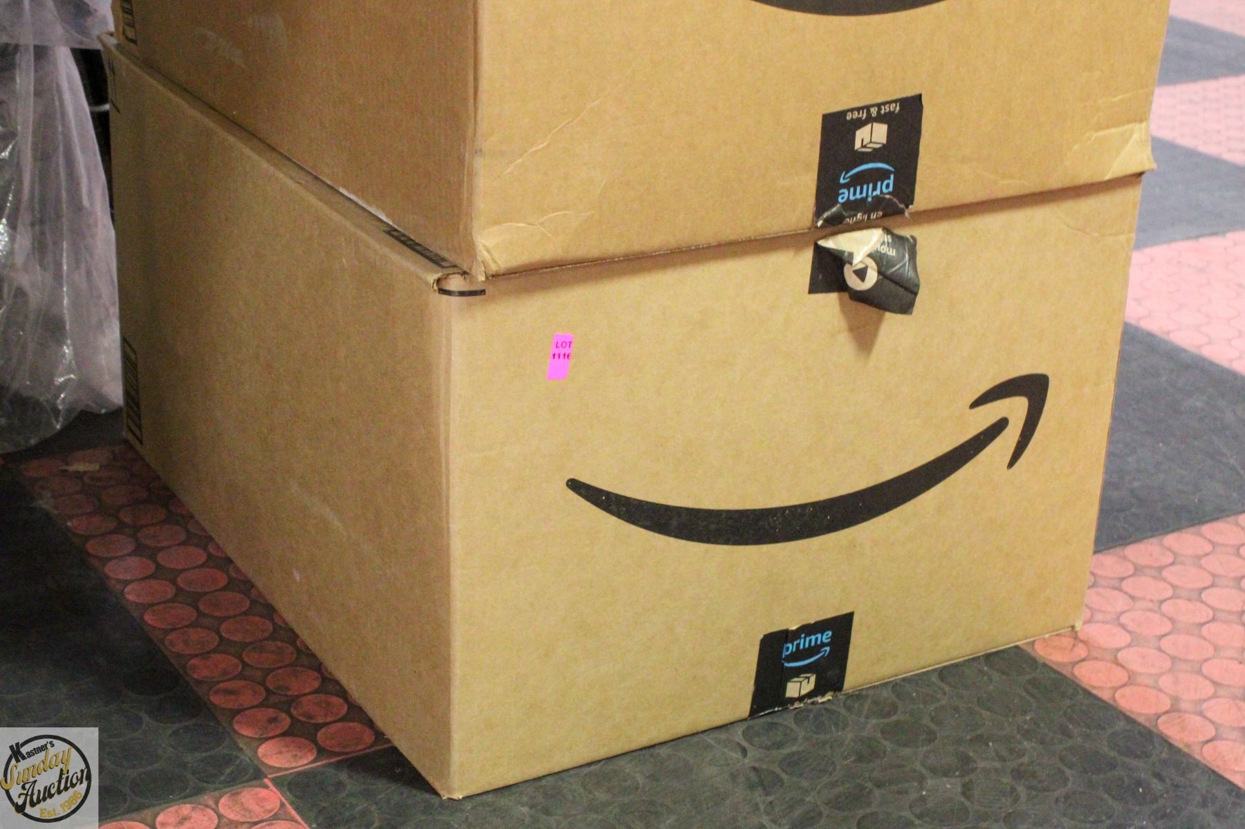 LARGE HEAVY BOX WITH NEW AMAZON BOOKS