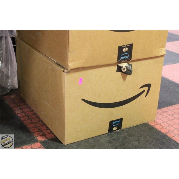 LARGE HEAVY BOX WITH NEW AMAZON BOOKS