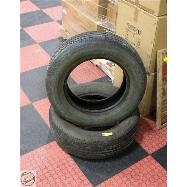 PAIR OF BRIDGESTONE 225/65R16 TIRES