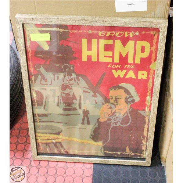 VINTAGE WAR TIME POSTER 19.5" X 25.5"