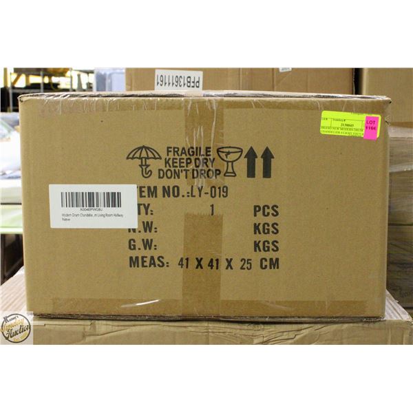 BRAND NEW MODERN DRUM CHANDELIER 4-LIGHT FIXTURE