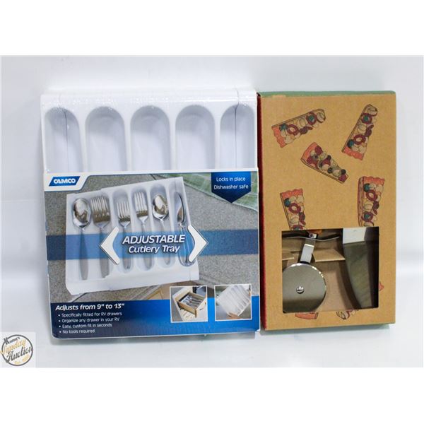 NEW STOKES PIZZA CUTTER & SERVER