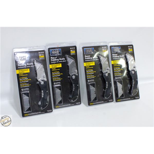 SEALED 4 BOSS RAZOR FOLDING