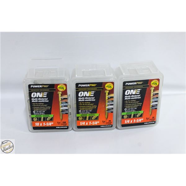 SEALED 3 HILLMAN POWERPRO