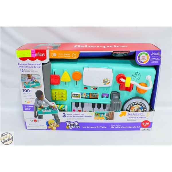 FISHER-PRICE LAUGH & LEARN MIX & LEARN DJ TABLE