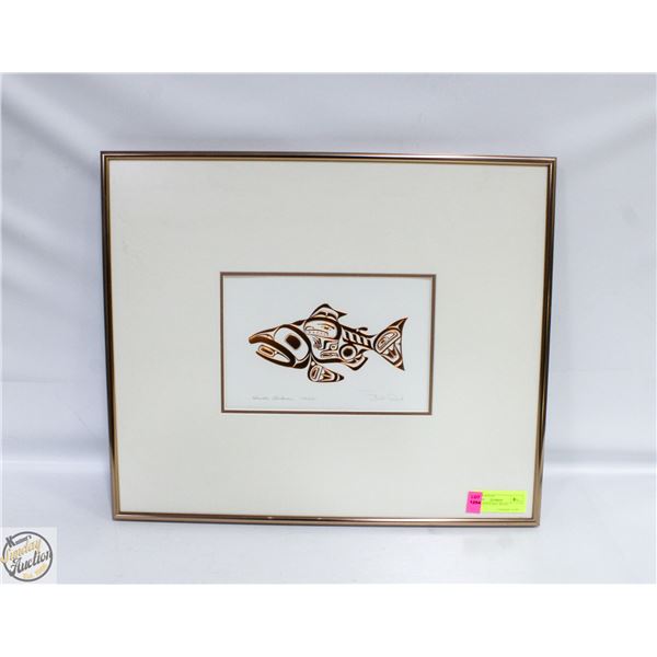 HAIDA SALMON BY ARTIST BILL READ 16" X 19"