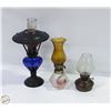 Image 1 : 3 VINTAGE OIL LAMPS