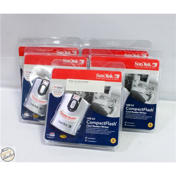 5 SANDISK IMAGEMATE USB COMPACT FLASH