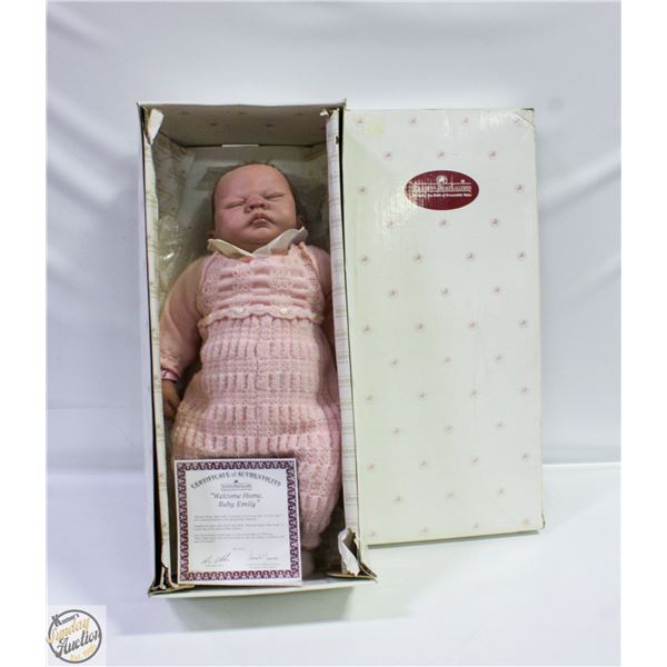 BABY EMILY LIFE LIKE COLLECTERS DOLL BY THE ASHTON