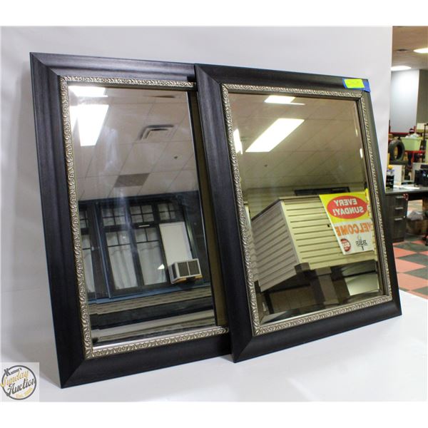2 FRAMED MIRRORS
