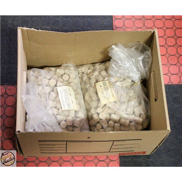 (2) BAGS OF CORKS, 500 EACH, SARGENT WELCH