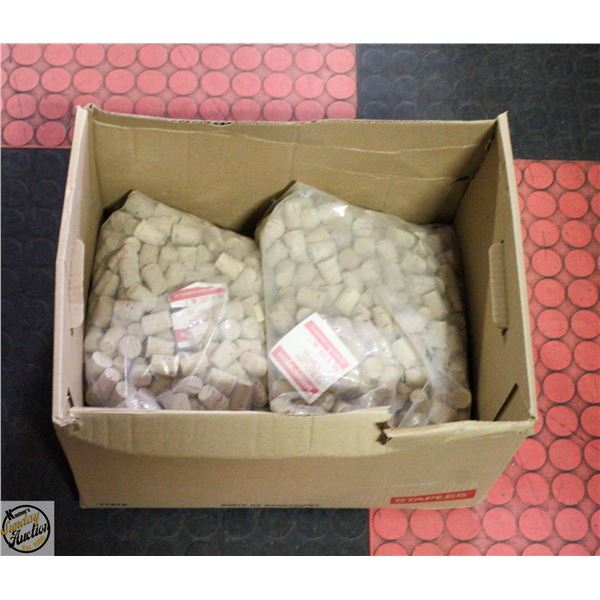 (2) BAGS OF CORKS, 500 EACH, SARGENT WELCH