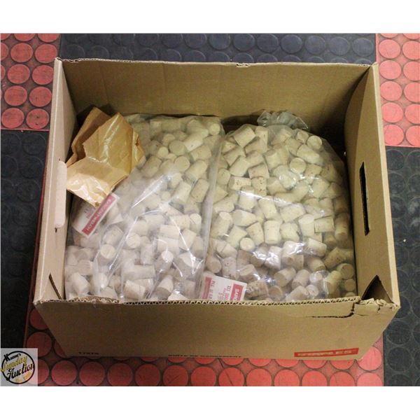 (2) BAGS OF CORKS, 500 EACH, SARGENT WELCH
