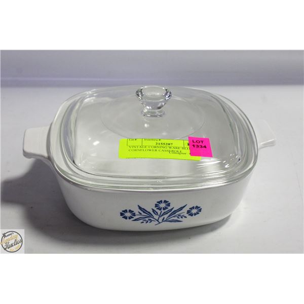 VINTAGE CORNING WARE BLUE CORNFLOWER CASSEROLE
