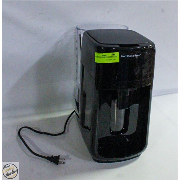 "1 PRESS" DISPENSING COFFEE MAKER