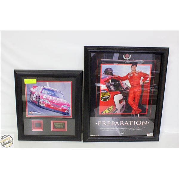 PAIR OF DALE EARNHARDT JR PRINTS 15W X