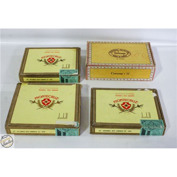 LOT OF VARIOUS CIGAR BOXES